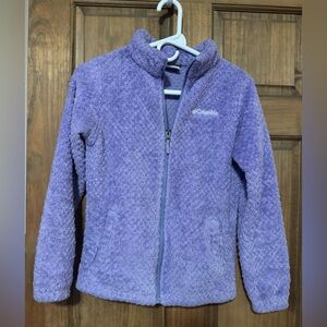 Girls Columbia Purple Sherpa Jacket size L